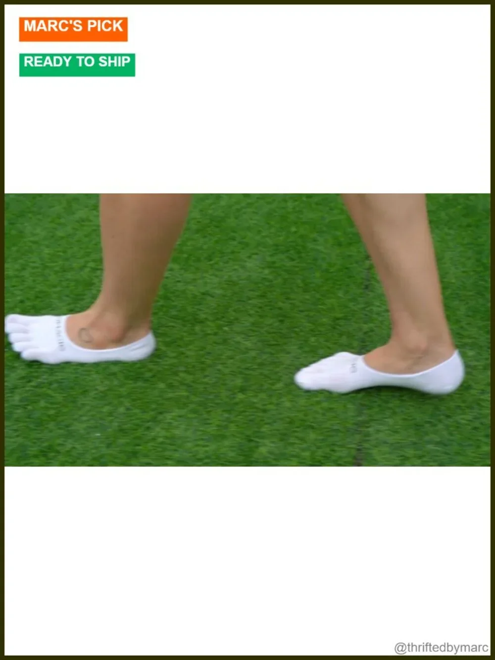 Toe Socks No Show Five Fingers Athletic Invisible Liner Moisture Wicking